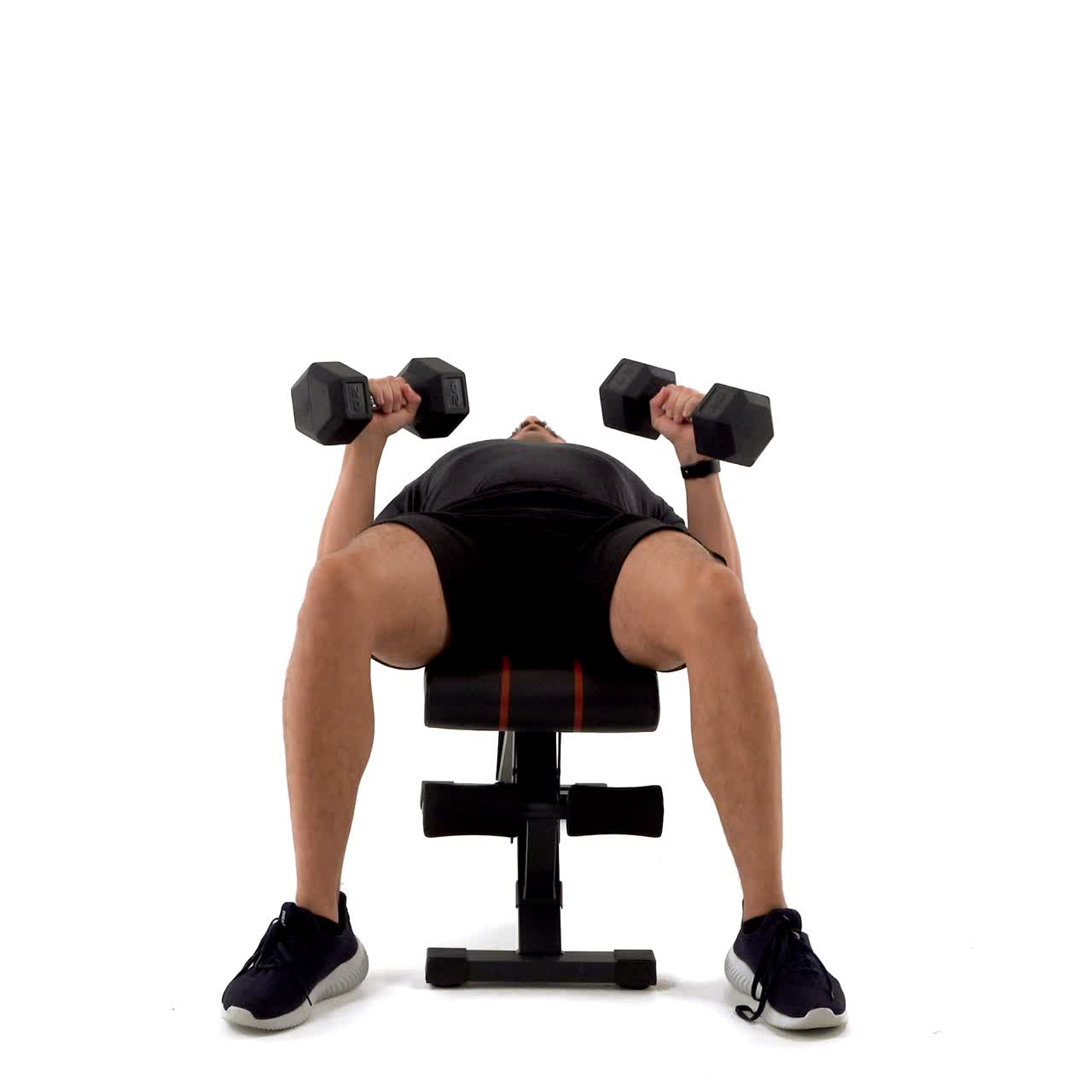 Alternating Dumbbell Bench Press with trainwell