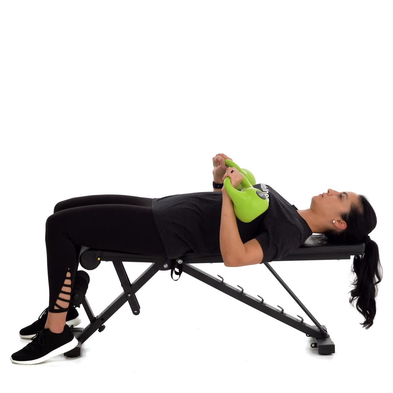 Alternating Kettlebell Bench Press with trainwell
