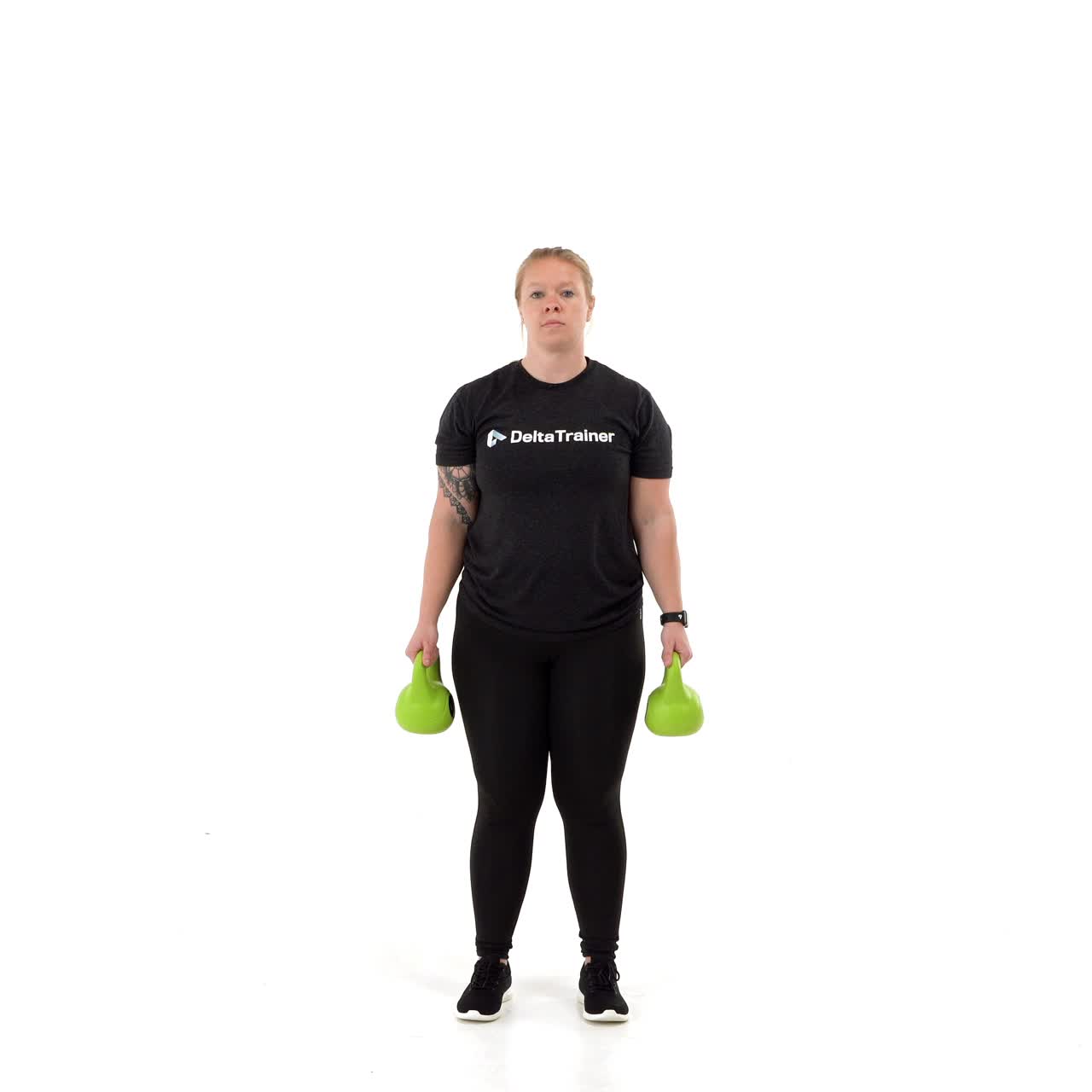 Alternating Kettlebell Hammer Curl To Press with trainwell