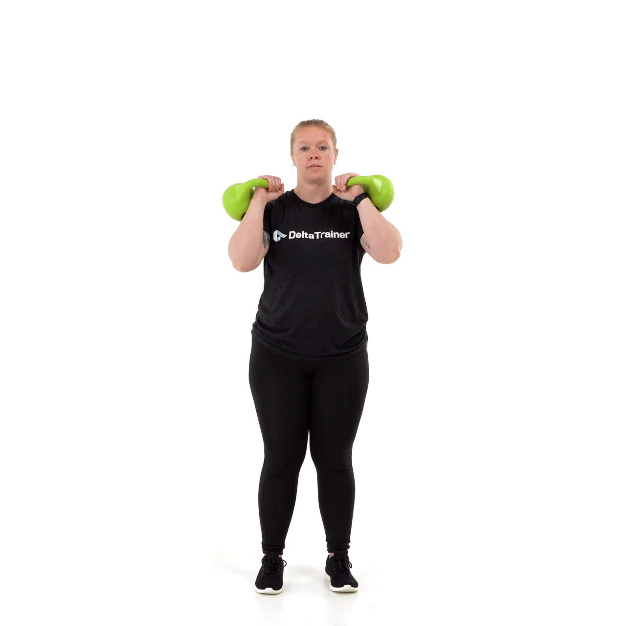 Alternating Kettlebell Overhead Press with trainwell