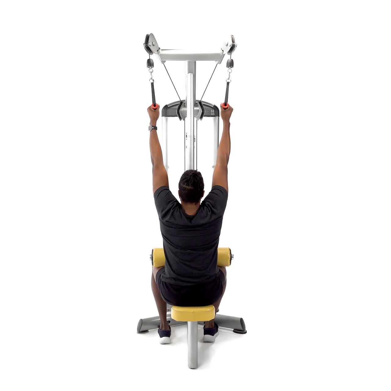 Alternating Hammer Lat Pulldown with trainwell