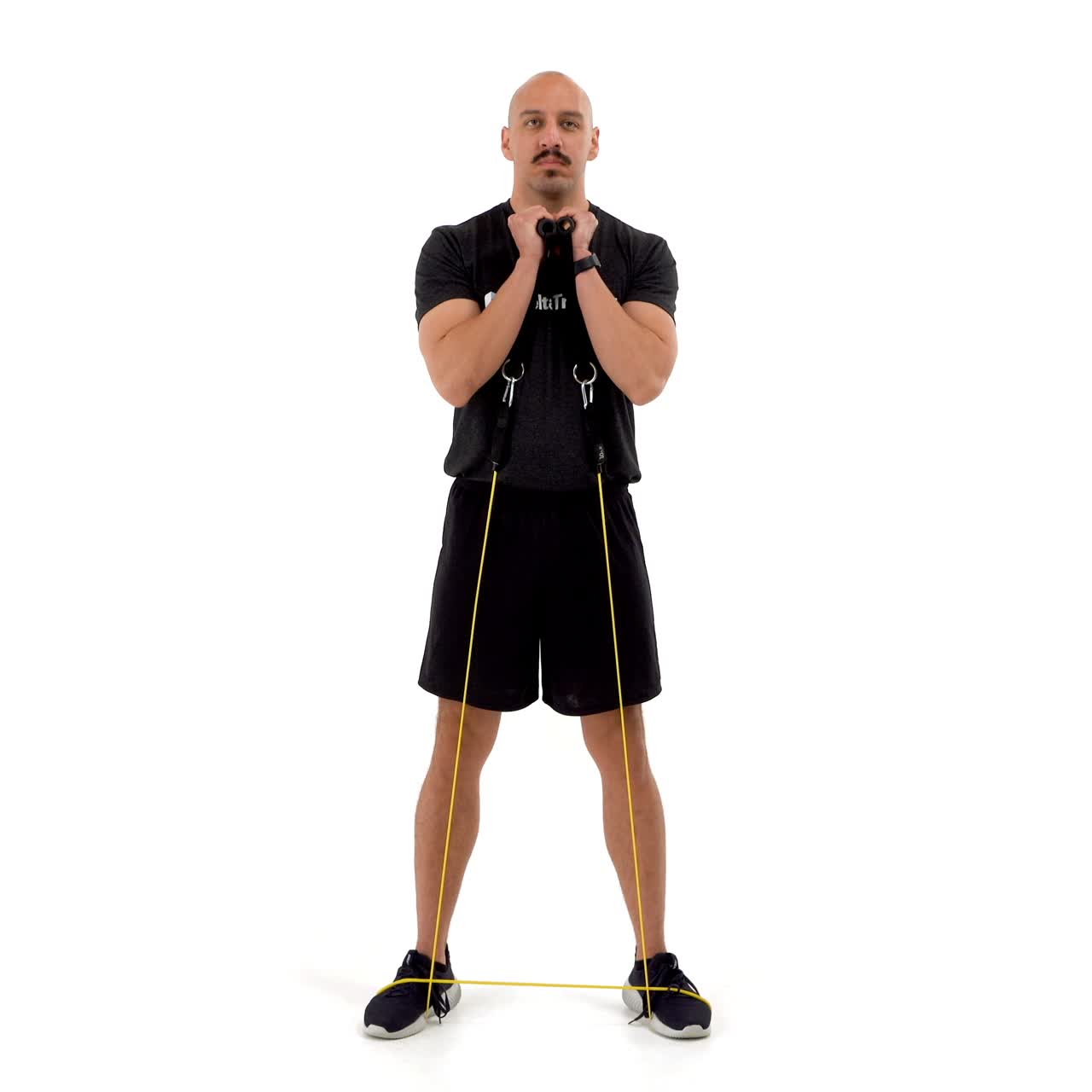 Band Goblet Squat with trainwell