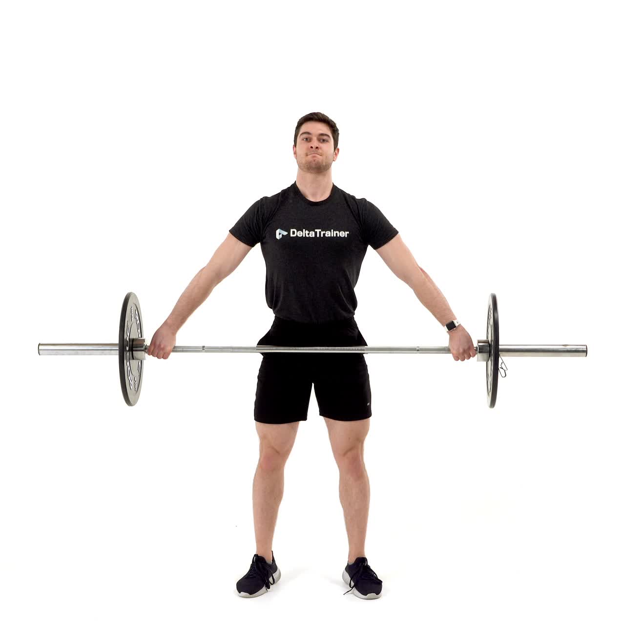 Barbell Hang Snatch with trainwell