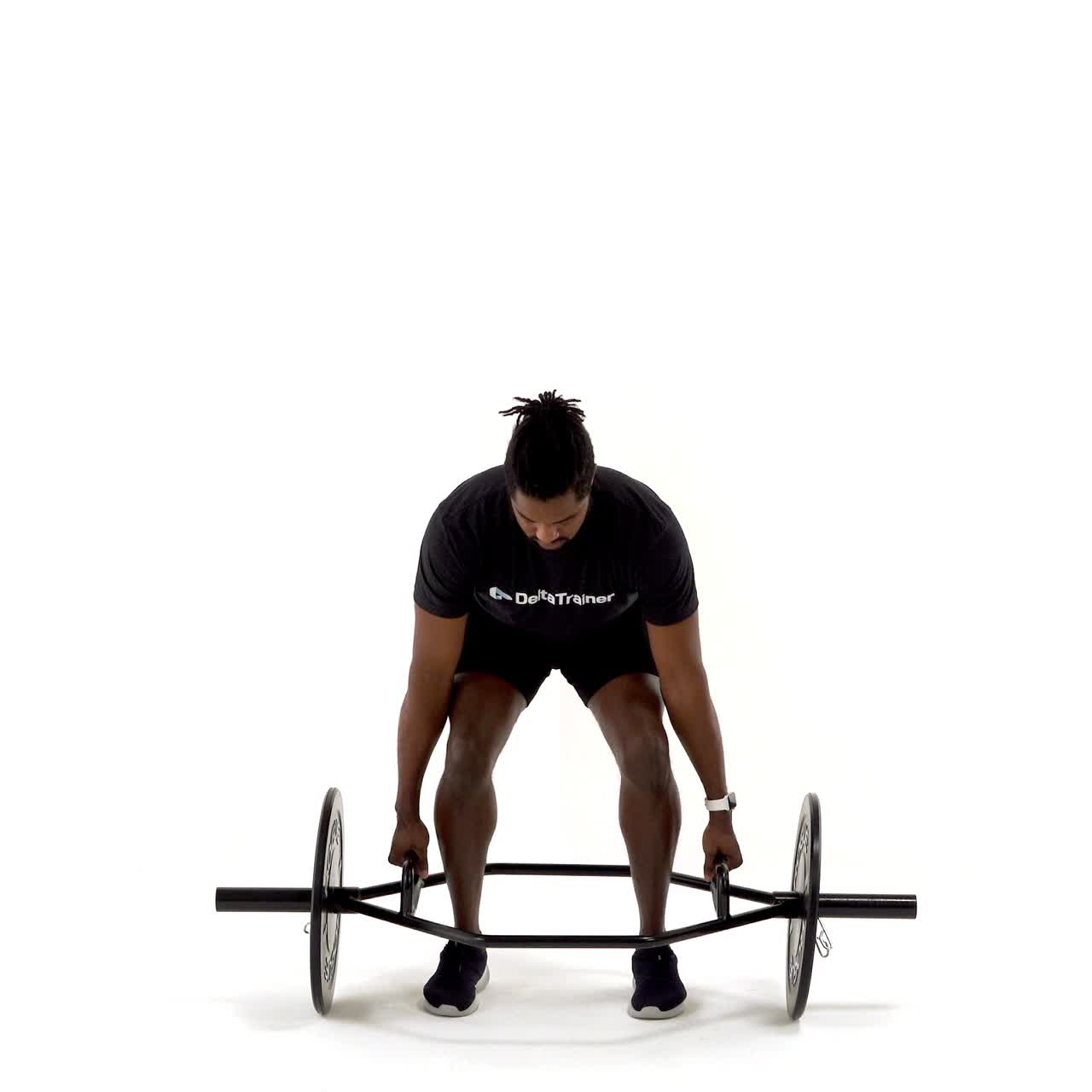 Barbell Hex Bar Deadlift with trainwell