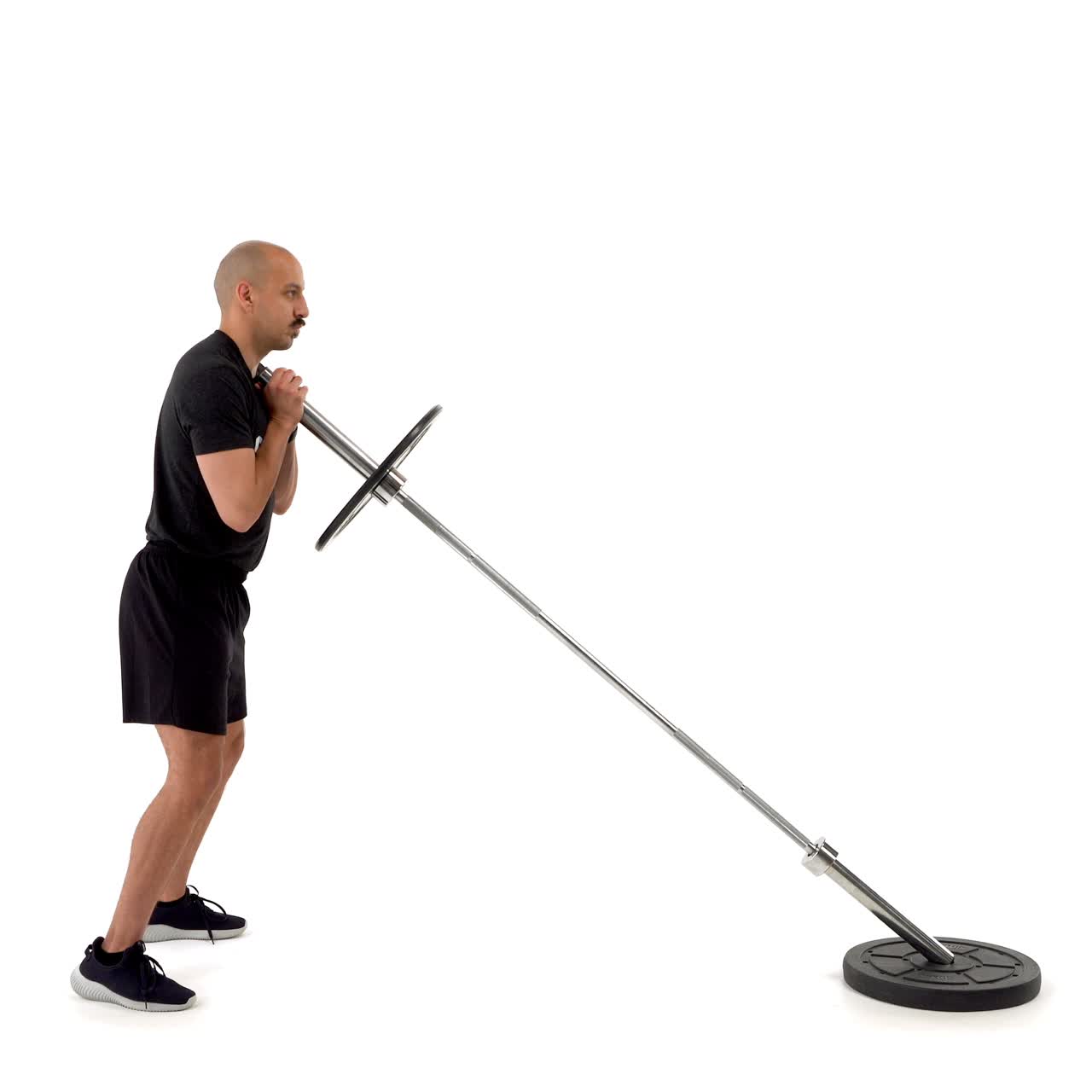 Barbell Landmine Press with trainwell
