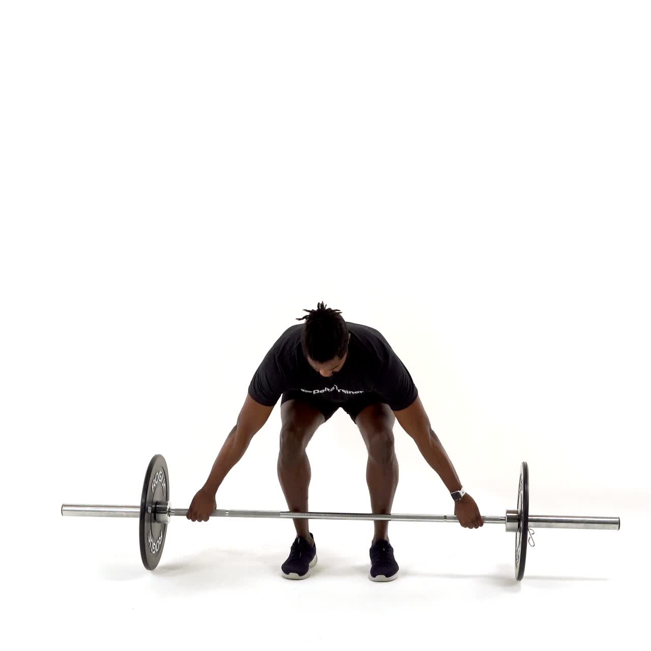 Barbell Snatch Grip Deadlift with trainwell