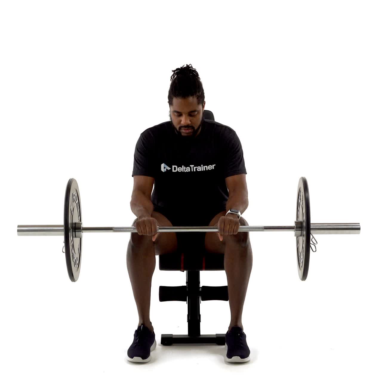 Barbell Wrist Curl Extension with trainwell