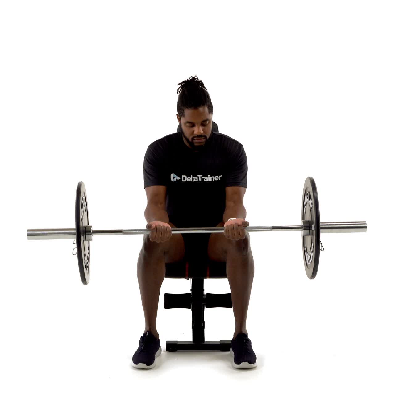 Barbell Wrist Curl Flexion with trainwell
