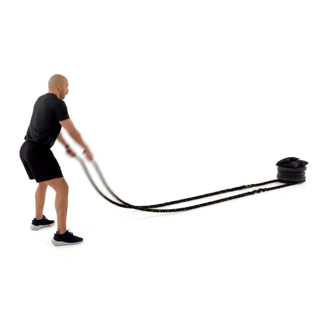 Battle Ropes Dual with trainwell