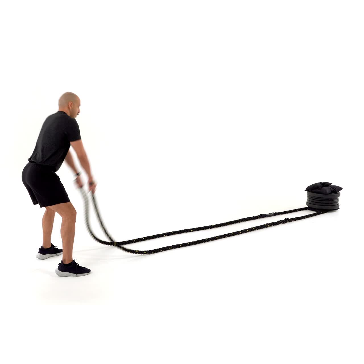 Battle Ropes Shoulder Rotation with trainwell