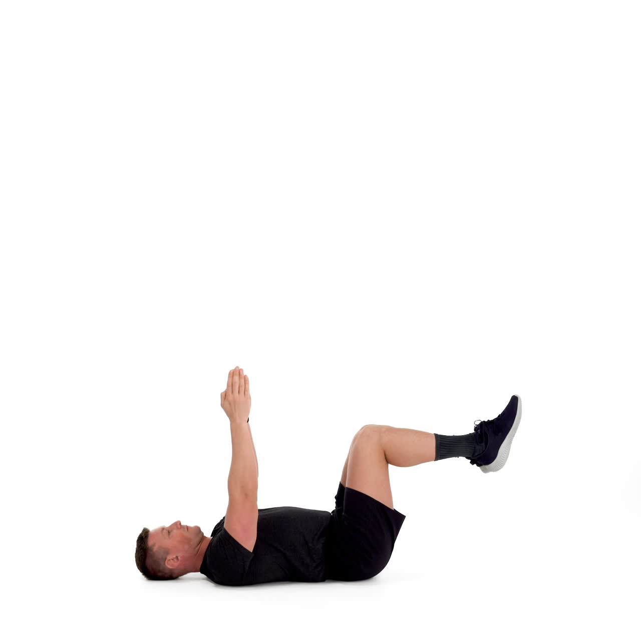 Lying Alternating Arm Leg Reach with trainwell