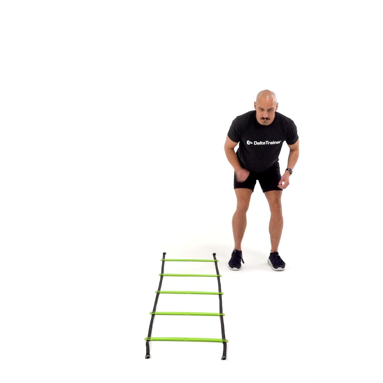 Ladder Four Step Shuffle with trainwell