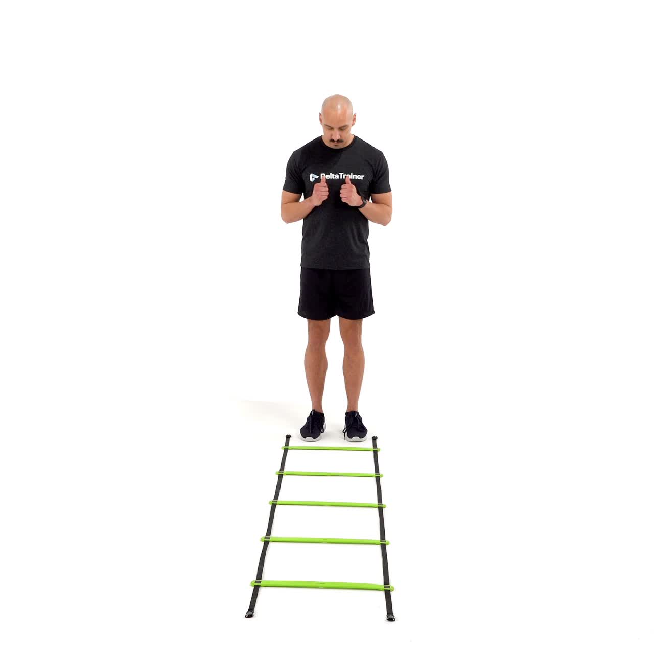 Ladder Hopscotch with trainwell