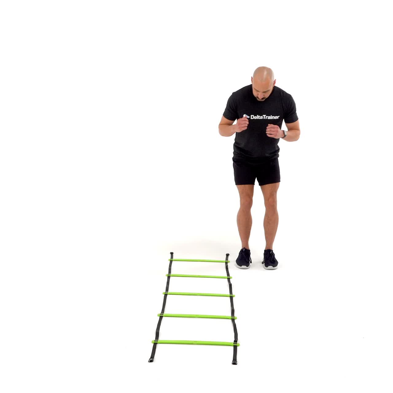 Ladder Shuffle Hop with trainwell
