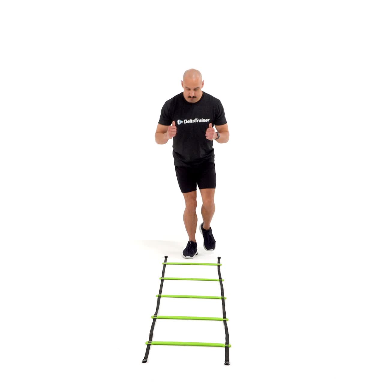 Ladder Single Leg Hop with trainwell