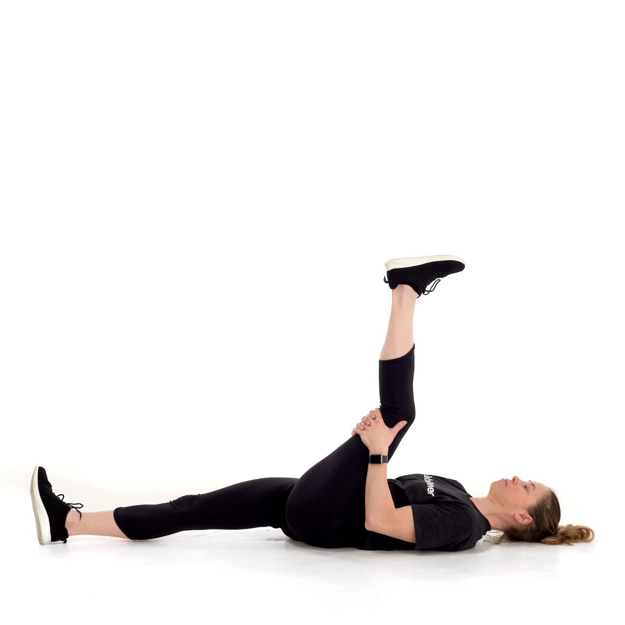 Lying Hamstring Stretch with trainwell
