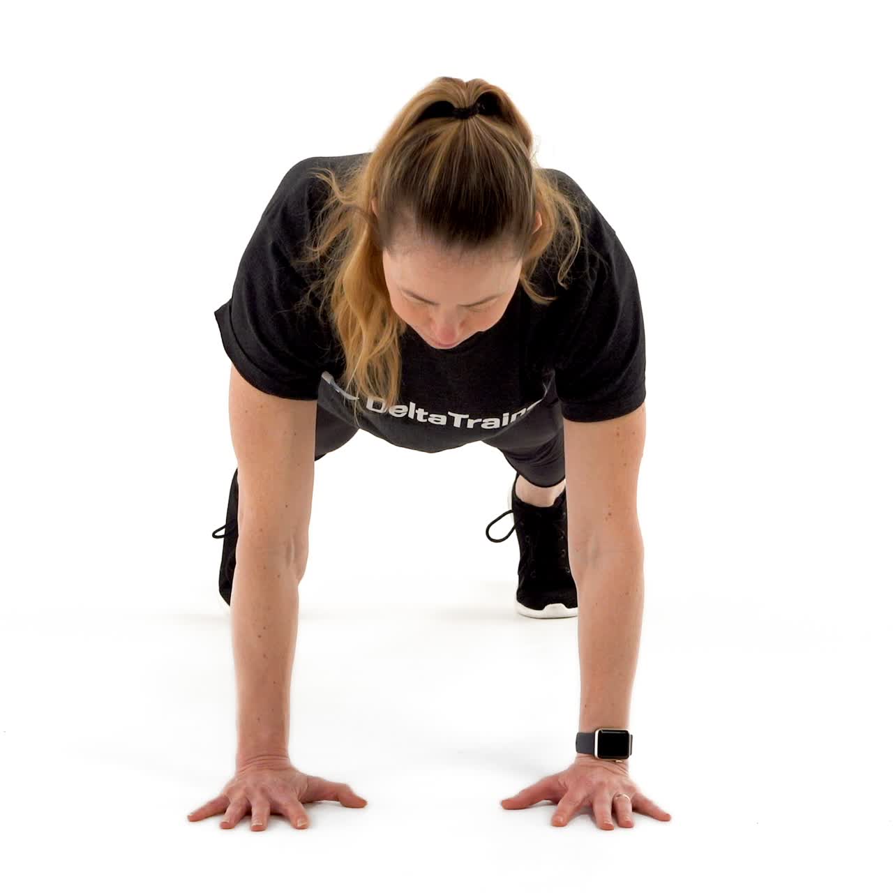 Plank To Push Up with trainwell