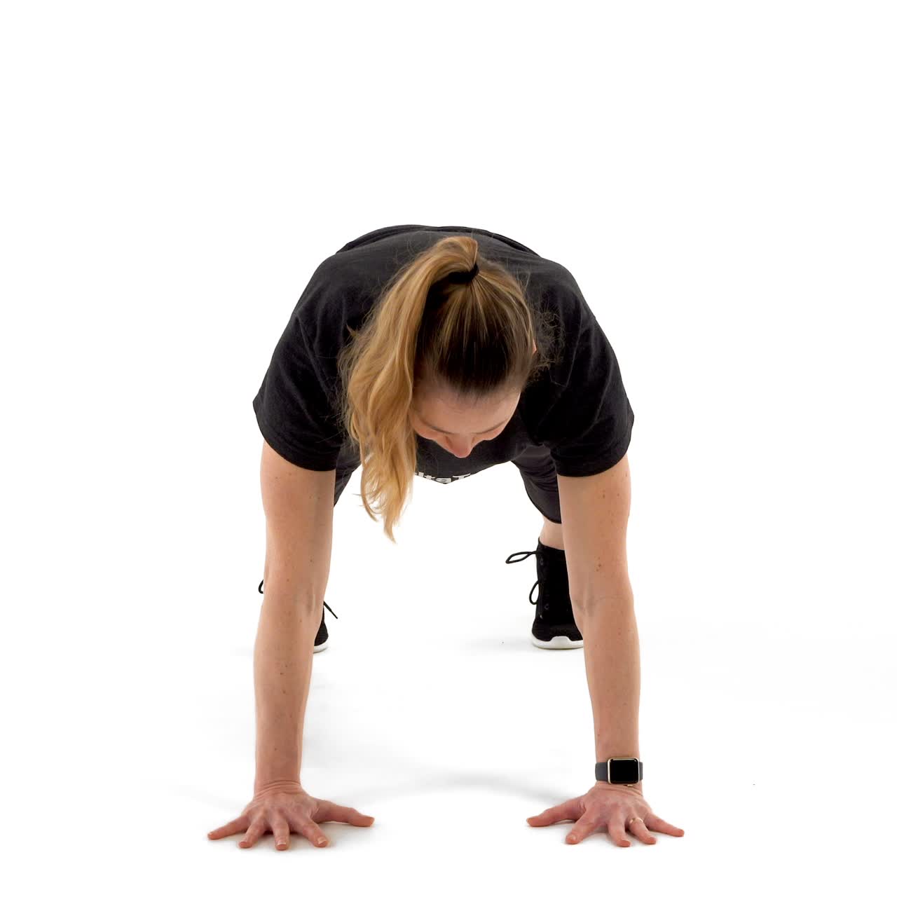 Push Up Position Toe Touch with trainwell