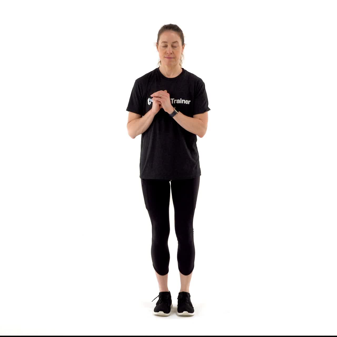 Standing Balance Lateral Toe Tap with trainwell