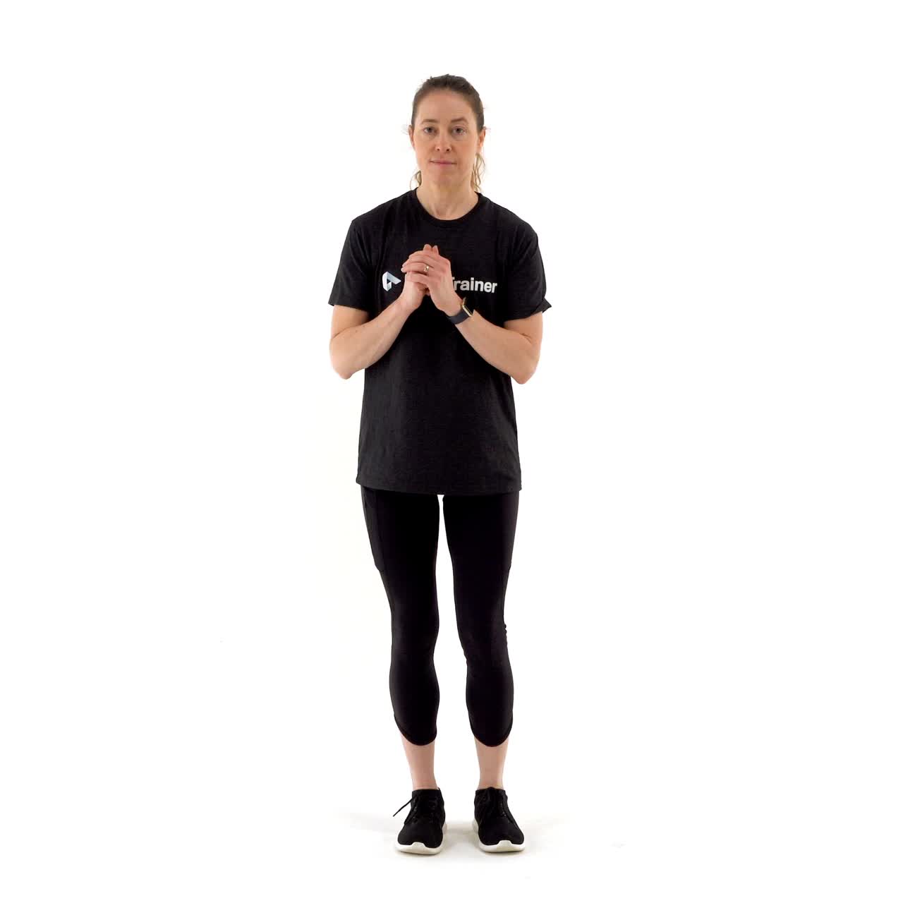 Standing Balance Reverse Toe Tap with trainwell