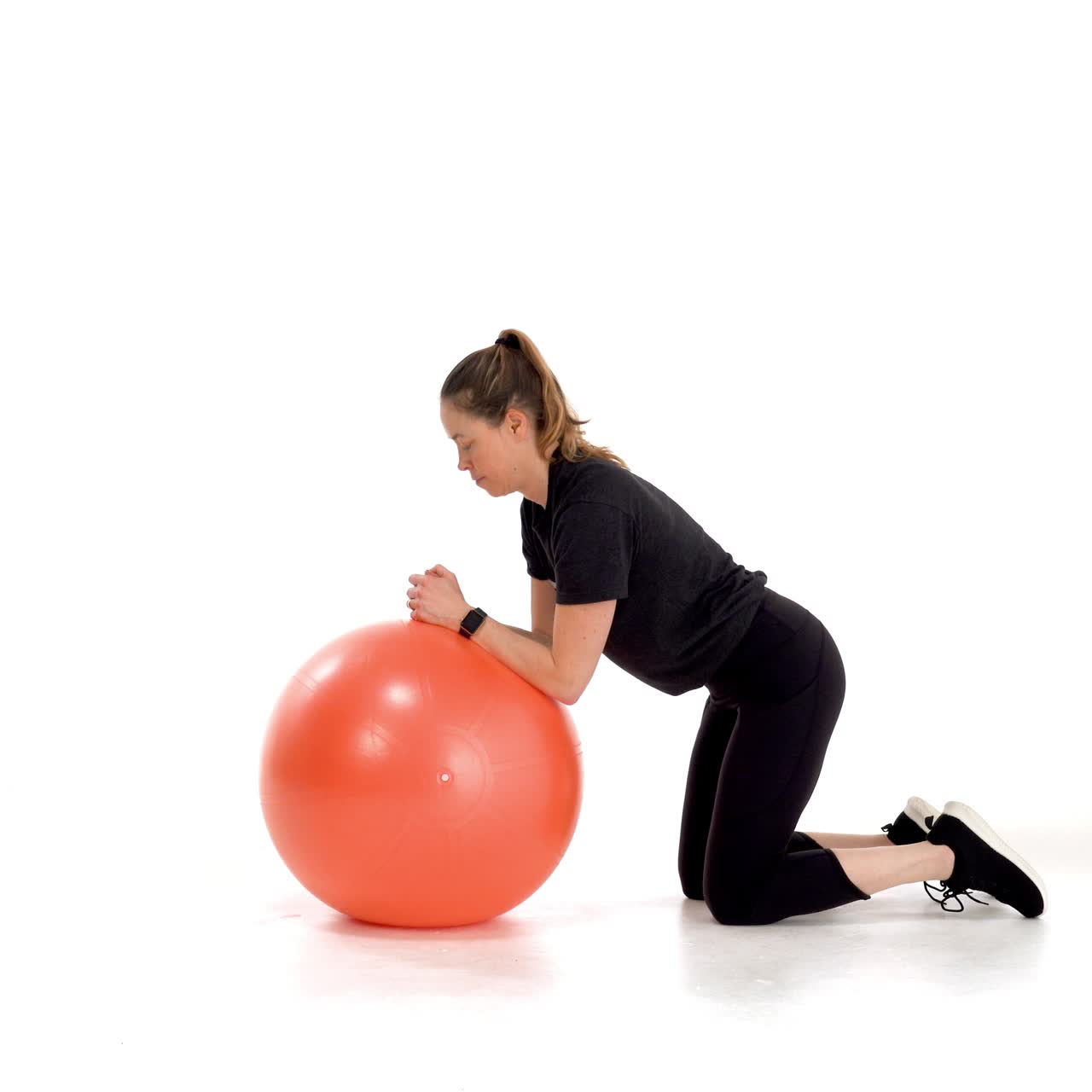 Yoga Ball Kneeling Rollout with trainwell