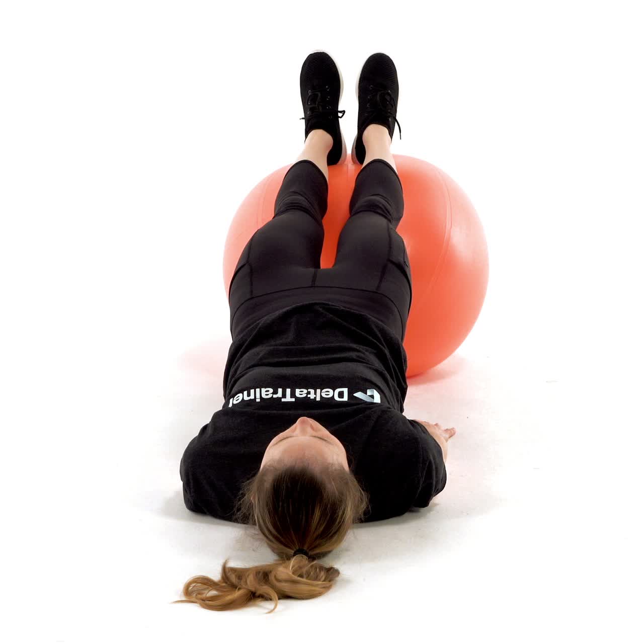 Yoga Ball Leg Curl with trainwell