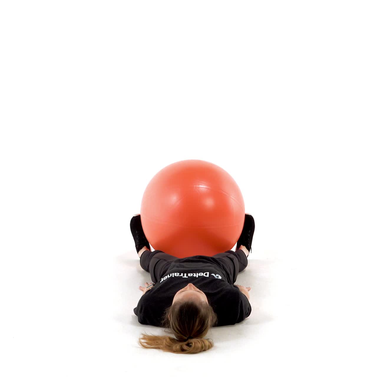 Yoga Ball Leg Raise with trainwell