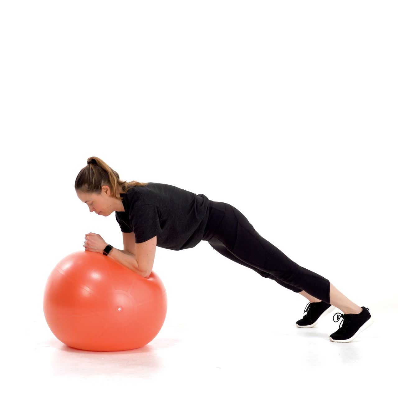 Yoga Ball Plank Circle with trainwell