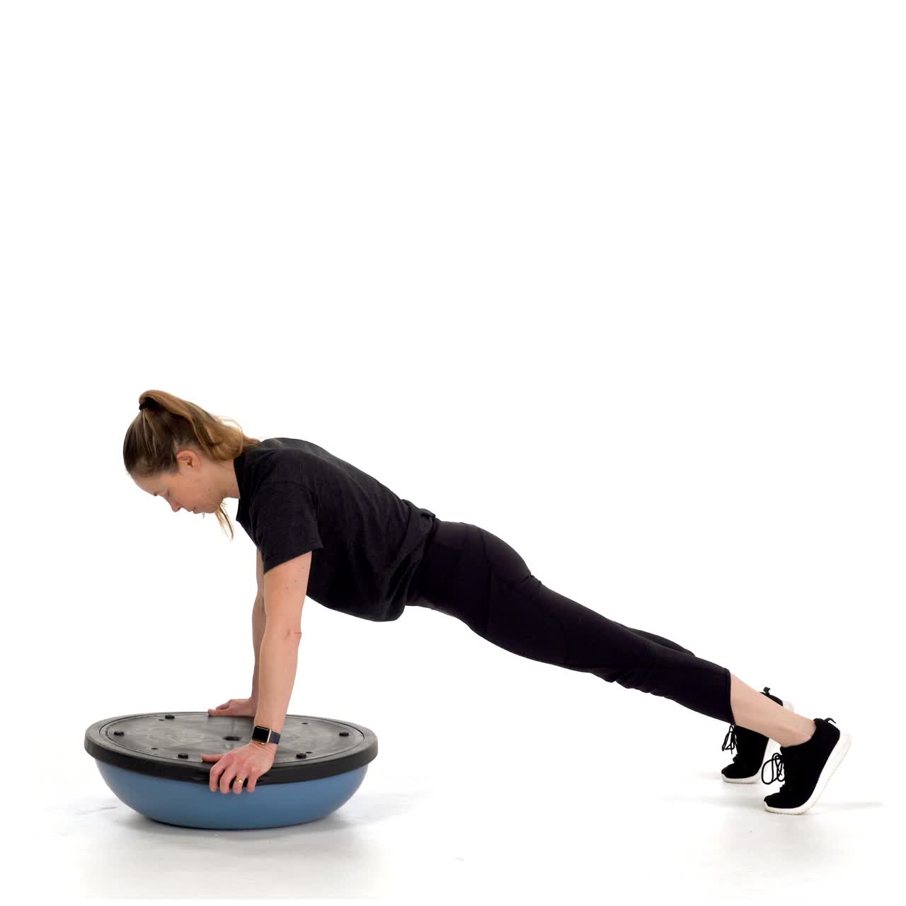 Bosu High Plank with trainwell