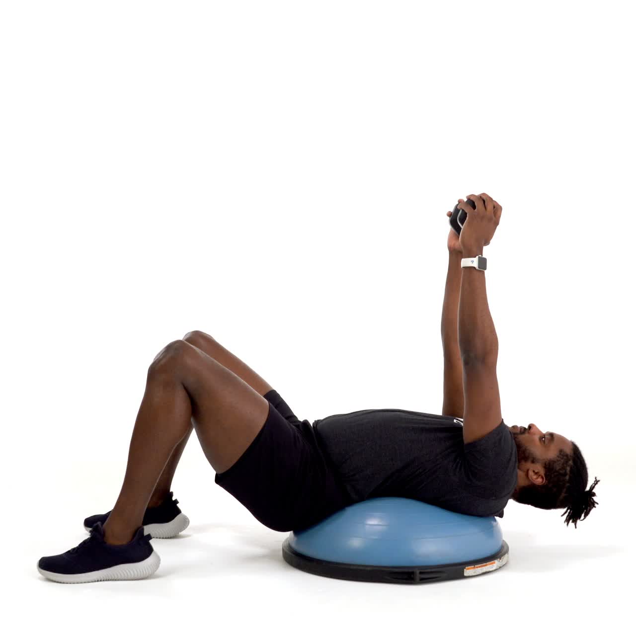 Bosu Dumbbell Crunch with trainwell