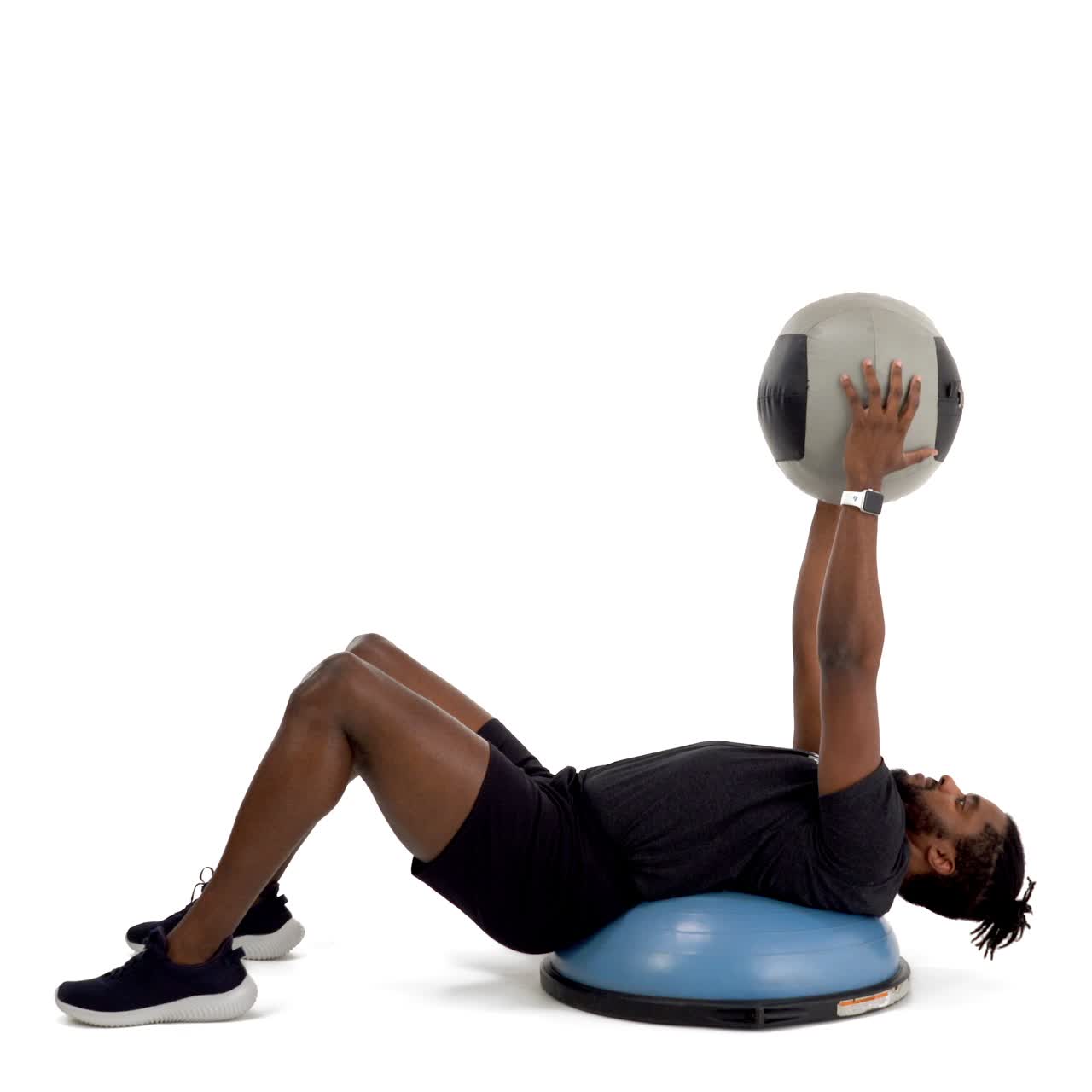 Bosu Med Ball Crunch with trainwell