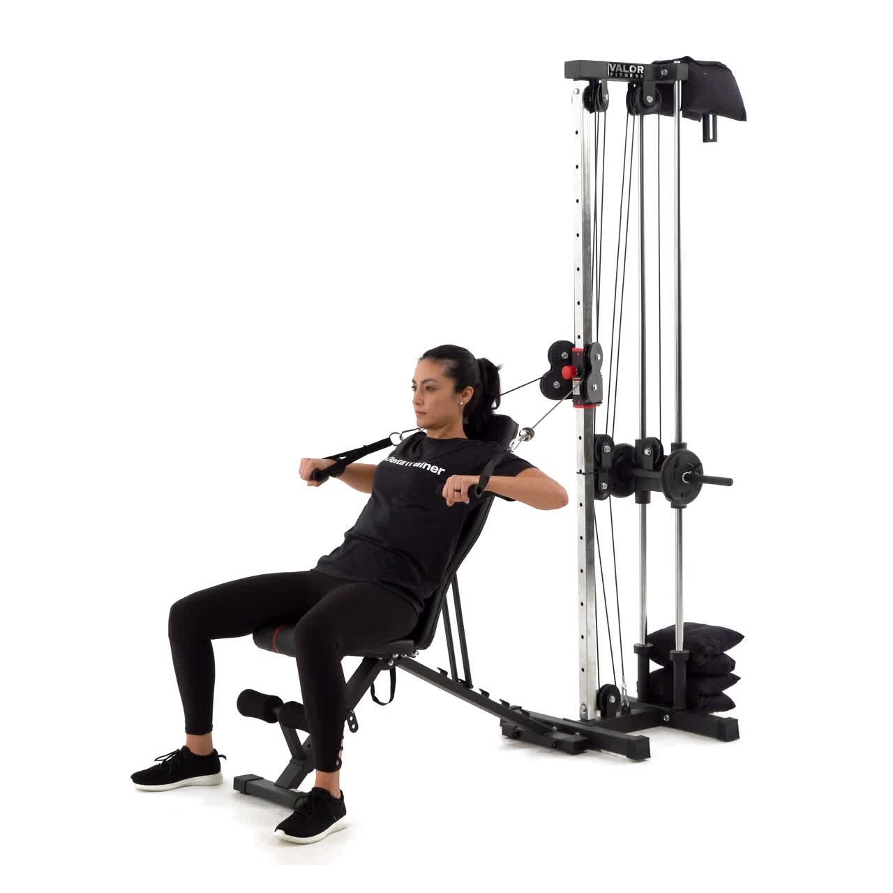 Cable Decline Bench Press with trainwell