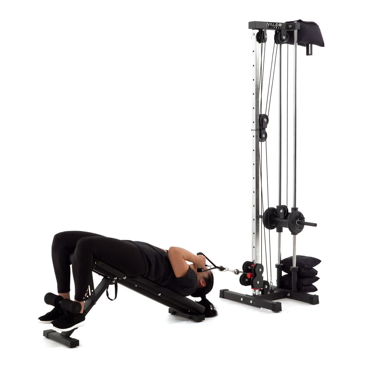 Cable Decline Sit Up with trainwell