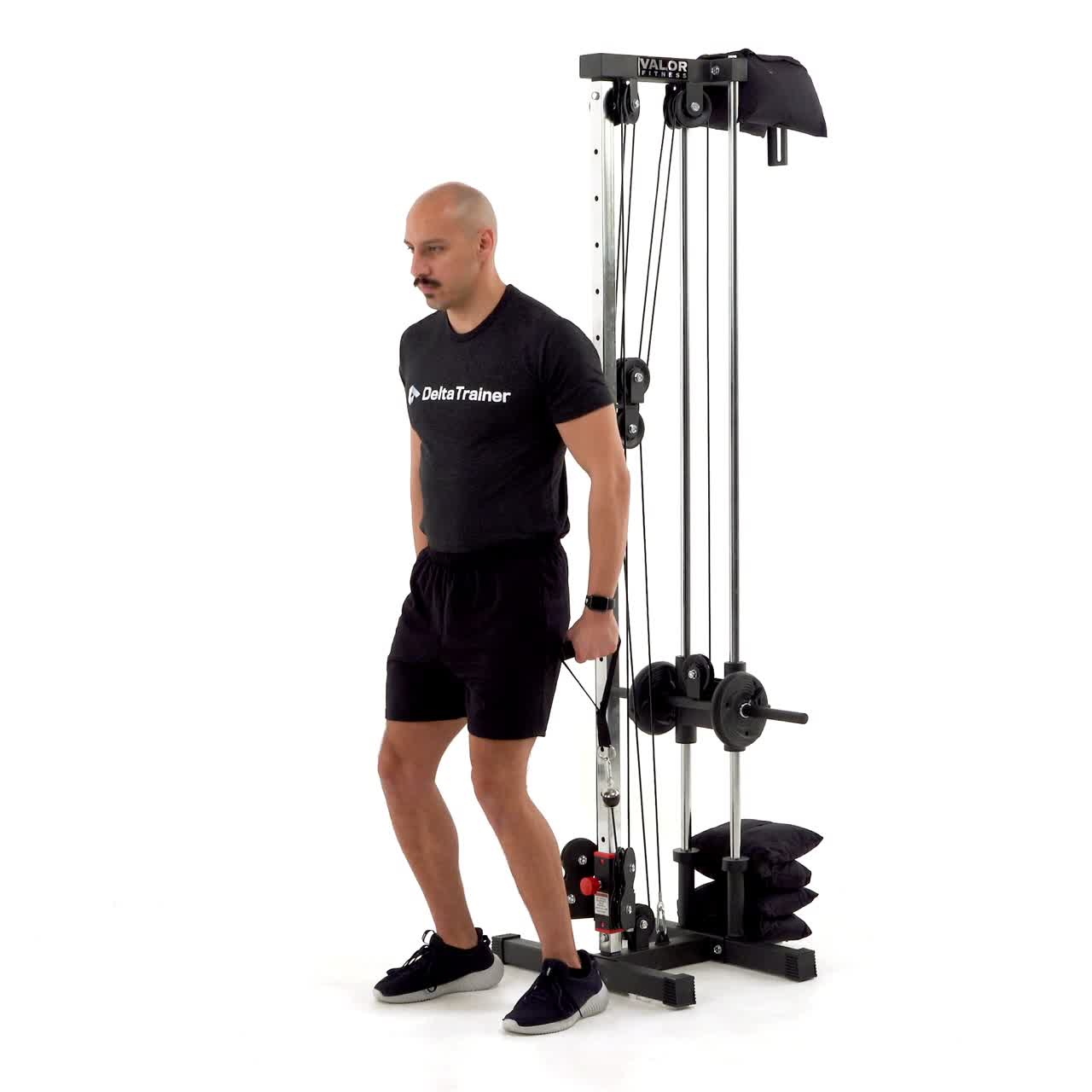 Cable Lateral Raise with trainwell