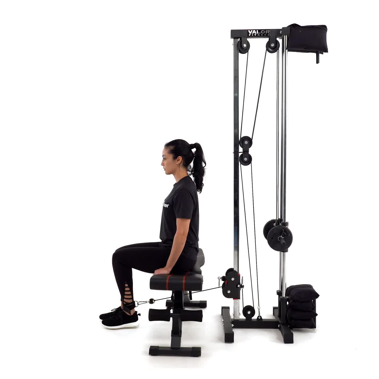 Cable Leg Extension with trainwell