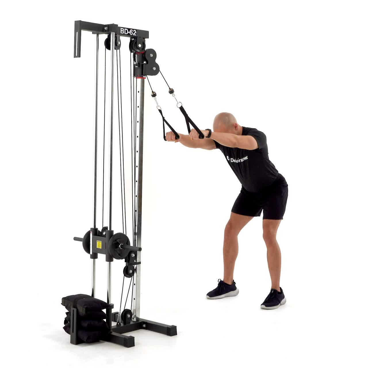 Cable Straight Arm Pulldown with trainwell