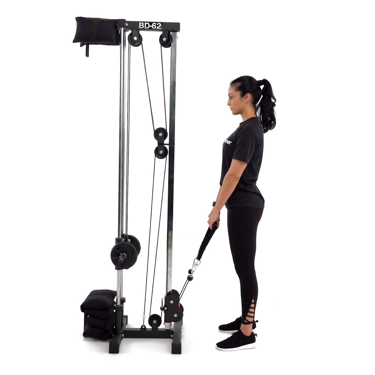 Cable Upright Row with trainwell