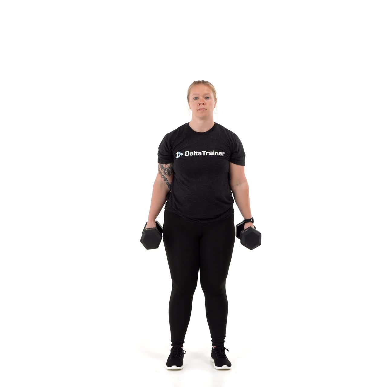 Dumbbell Curl To Press with trainwell
