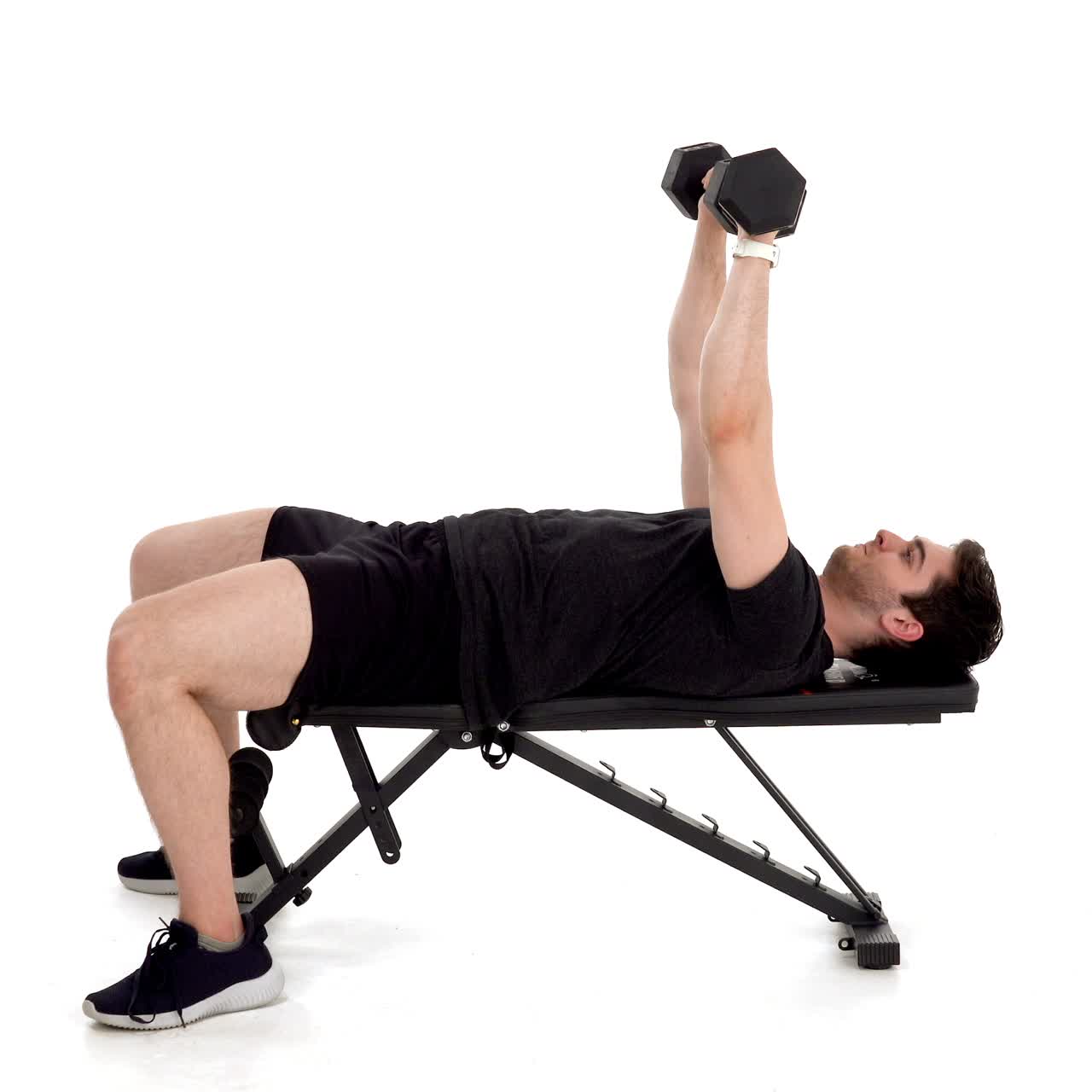 Dumbbell Tate Press with trainwell
