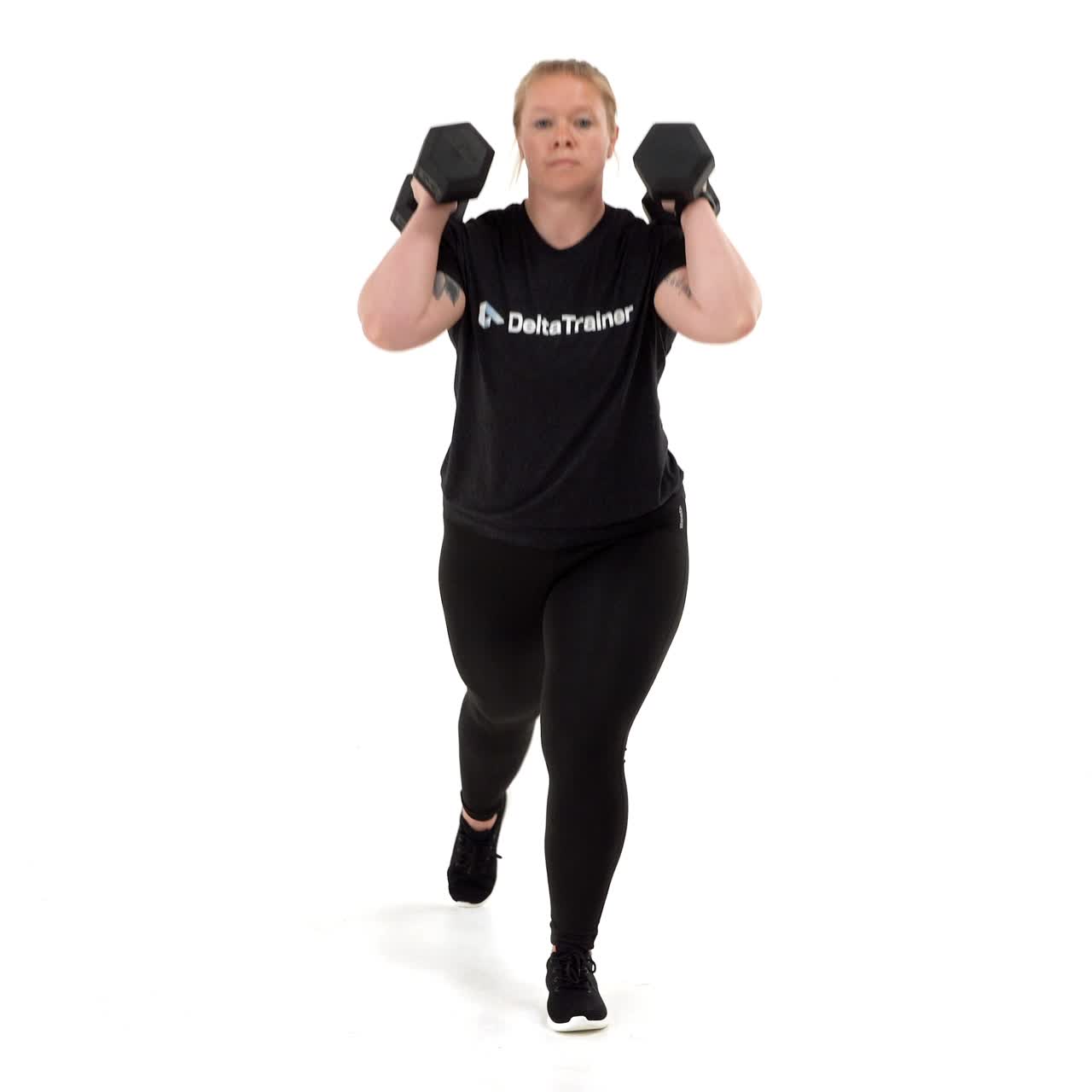 Dumbbell Front Rack Split Squat with trainwell