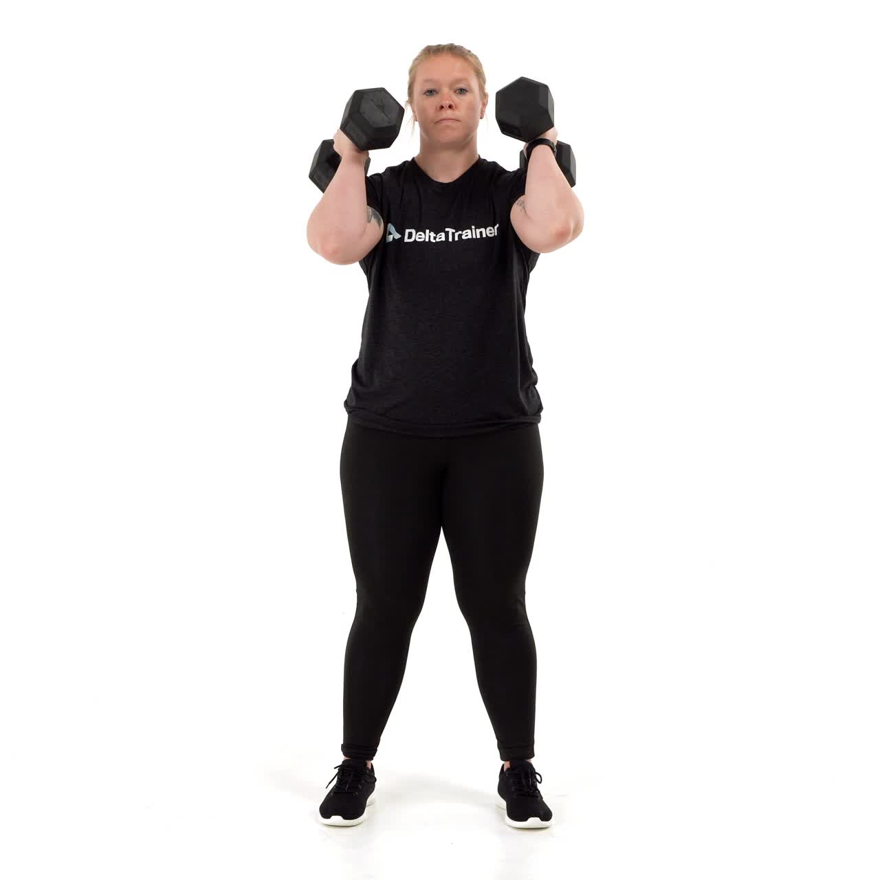 Dumbbell Front Squat with trainwell