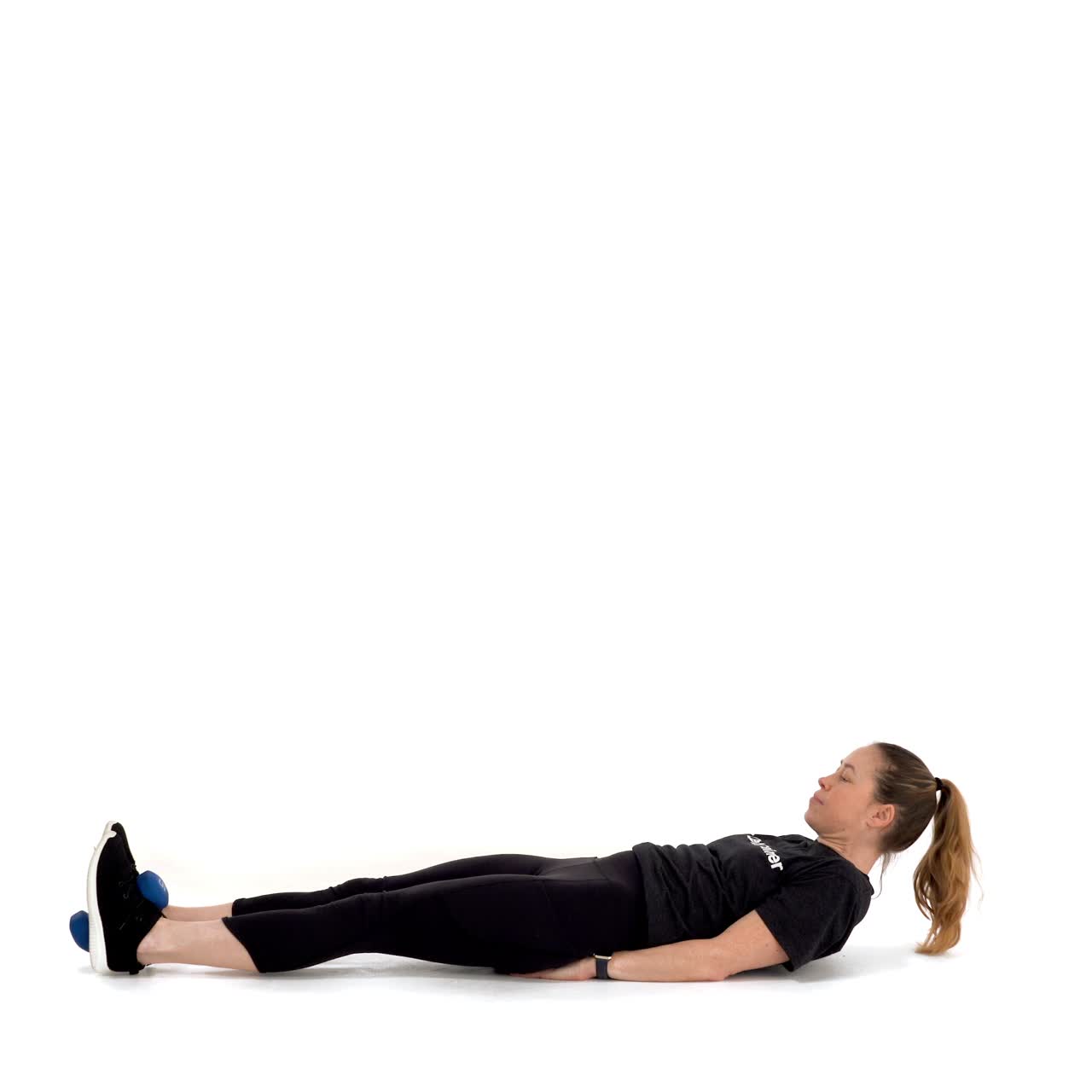 Dumbbell Leg Raise with trainwell