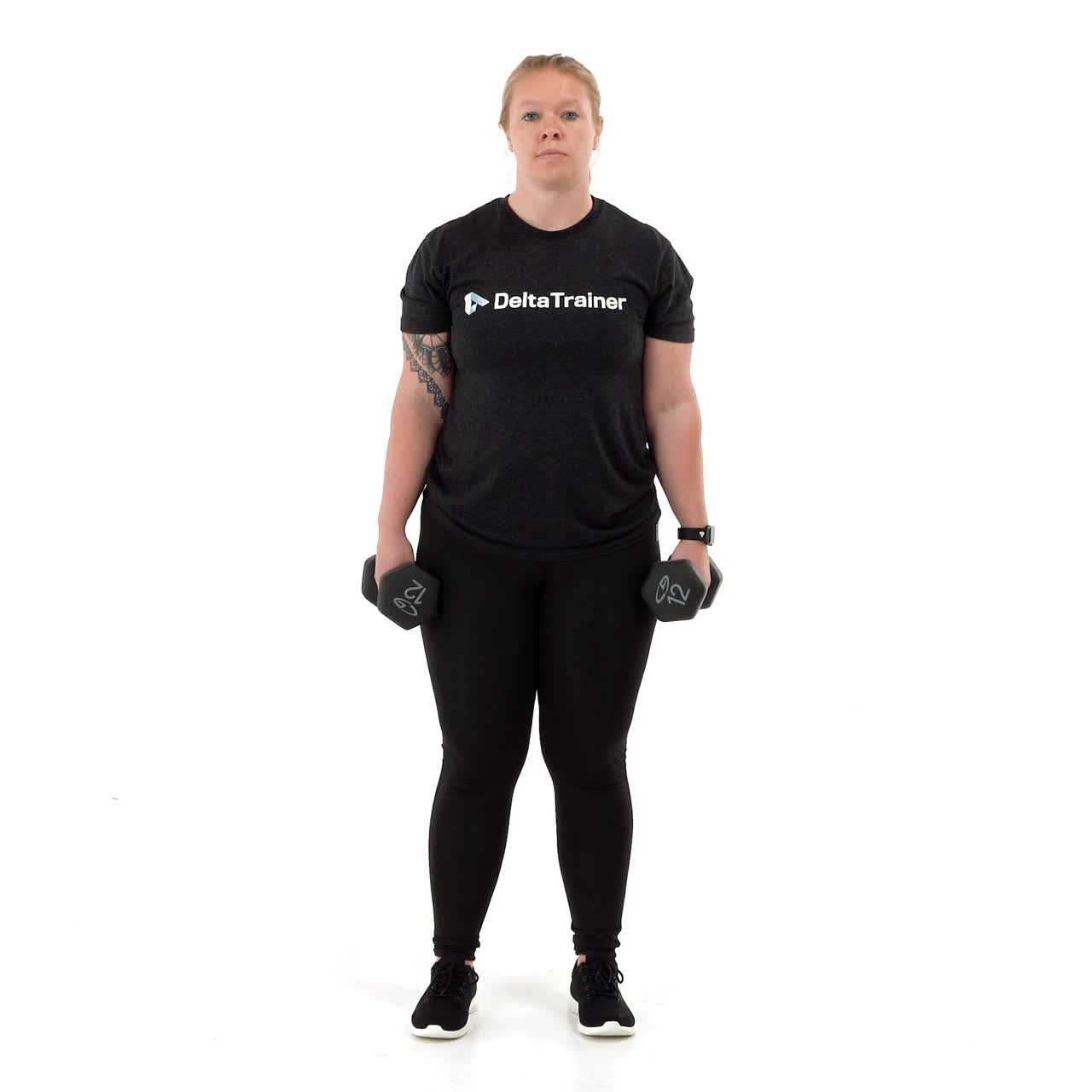Dumbbell Lunge To Donkey Kick with trainwell
