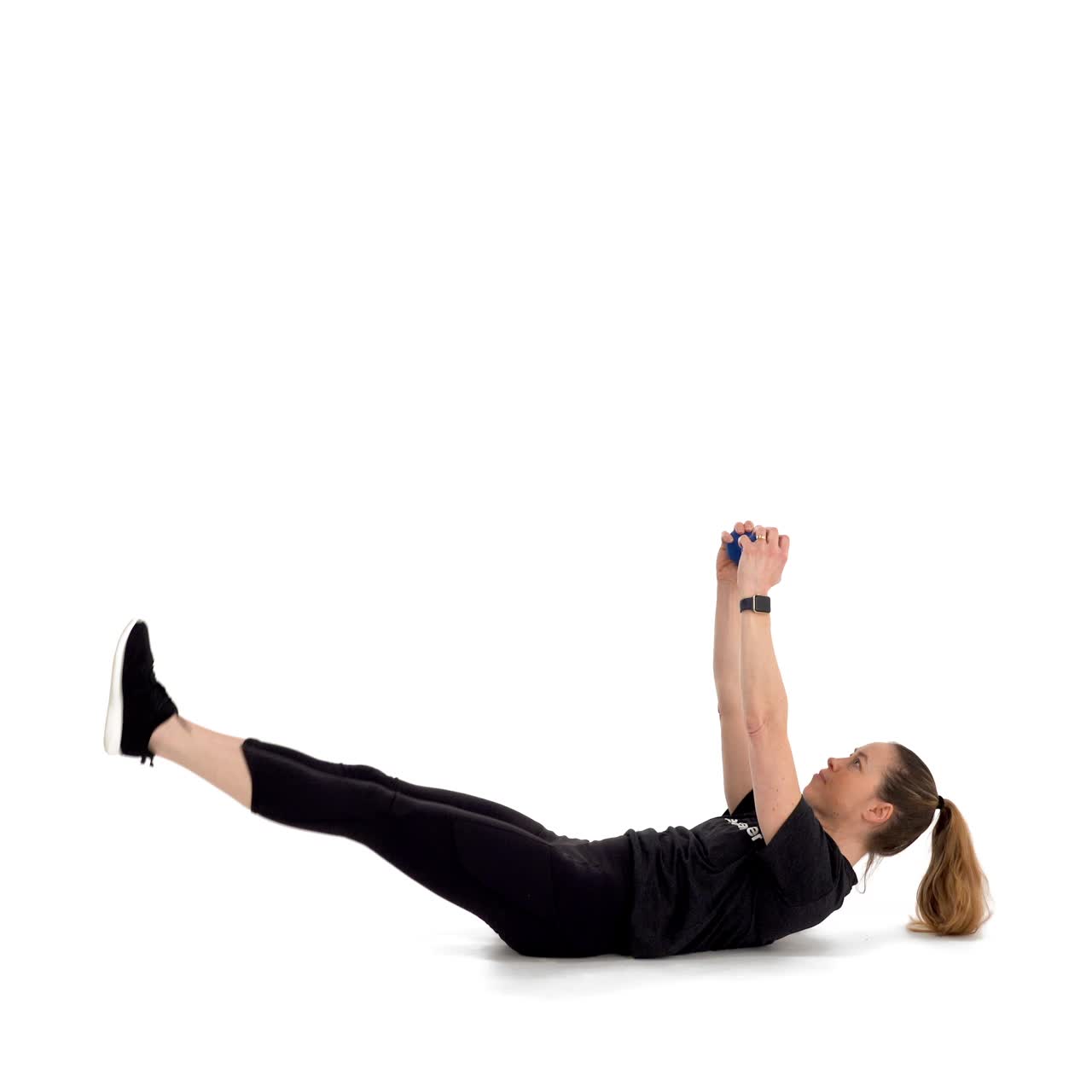 Dumbbell Lying Leg Raise with trainwell