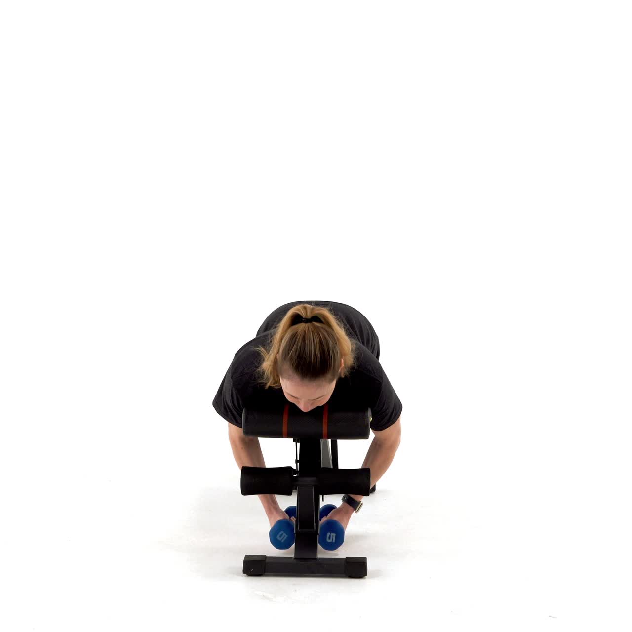 Dumbbell Lying Reverse Fly with trainwell
