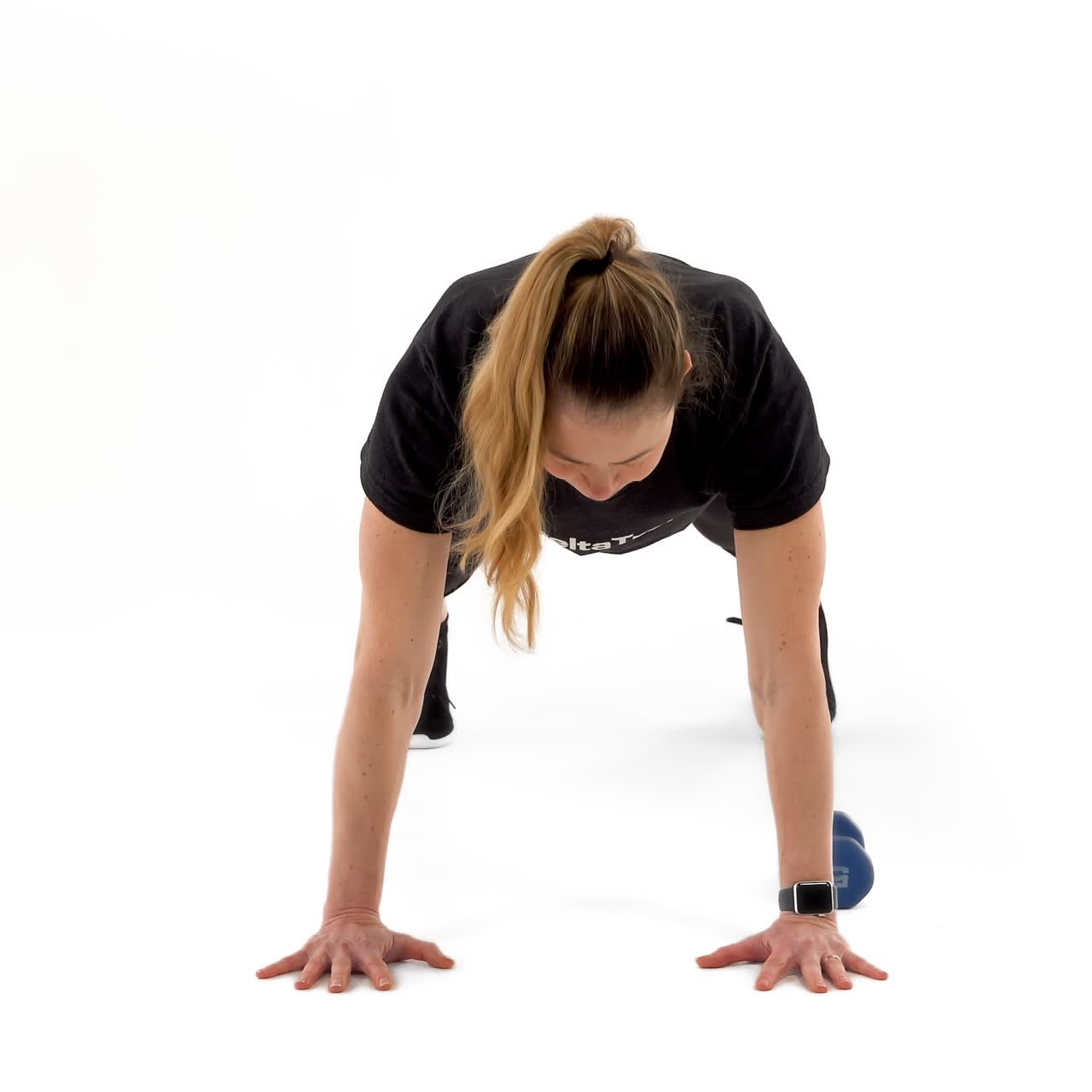 Dumbbell Plank Weight Drag Through with trainwell