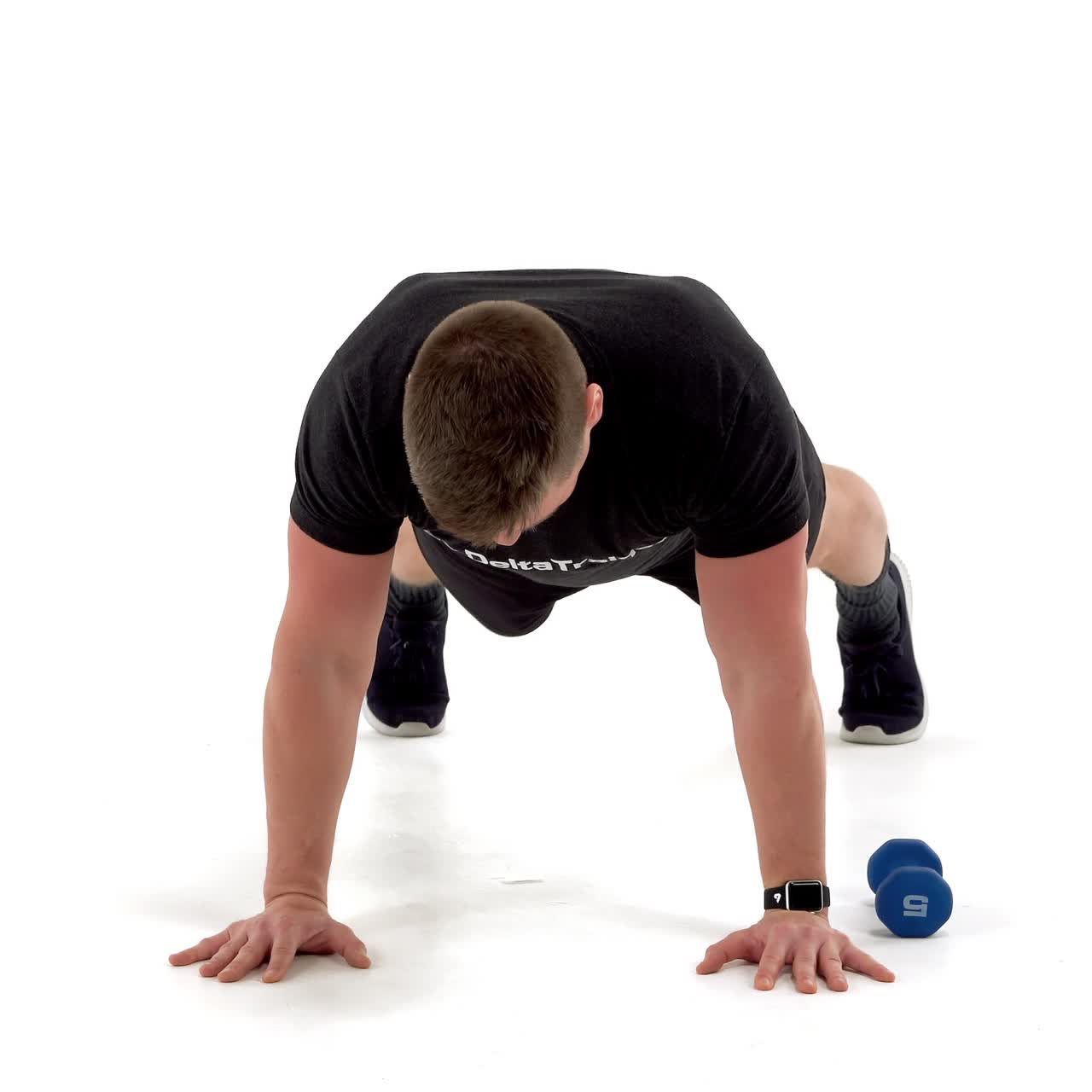 Dumbbell Push Up With Drag with trainwell