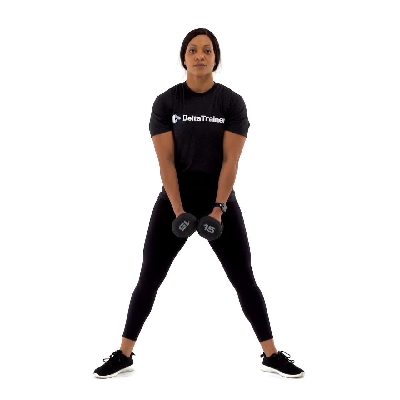 Dumbbell Sumo Deadlift with trainwell