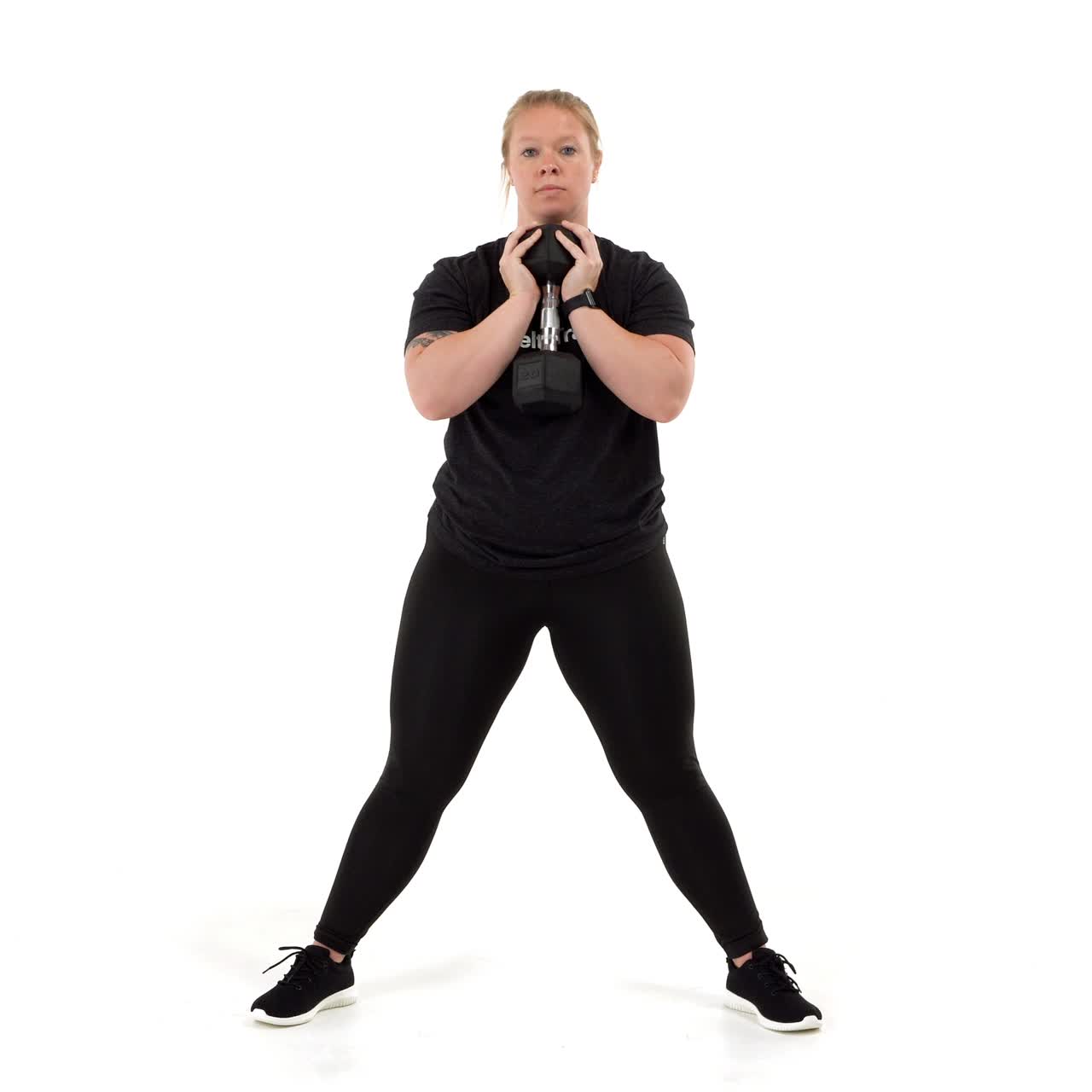 Dumbbell Sumo Goblet Squat with trainwell