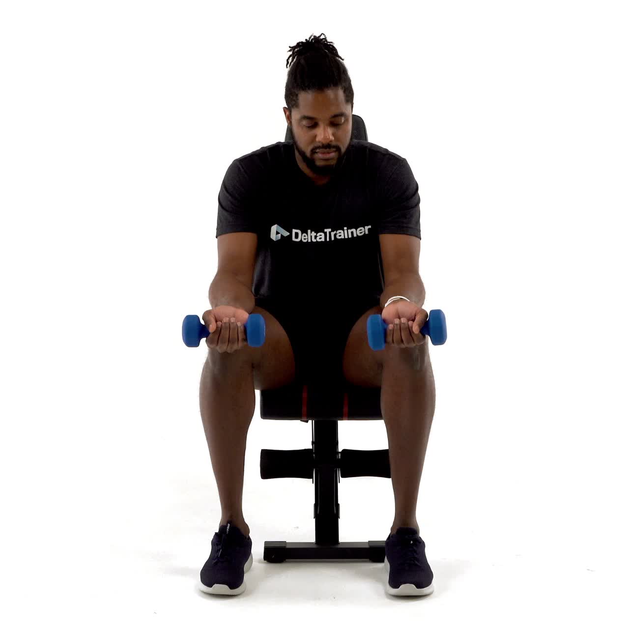 Dumbbell Wrist Curl Flexion with trainwell